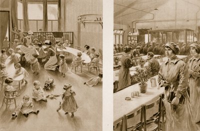 Day Nursery for the Babies of Munition Workers by Samuel Begg